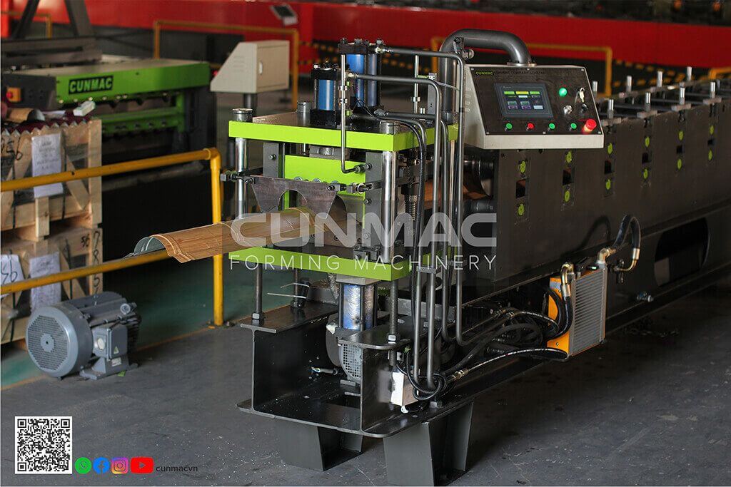 metal roof ridge cap roll forming machine