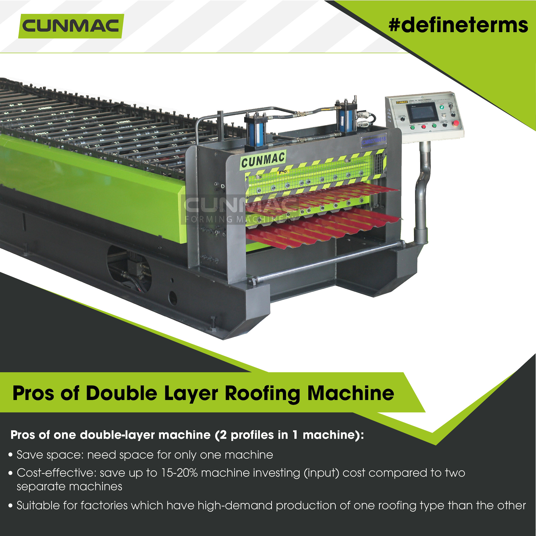 Advantages of double layer roofing machine