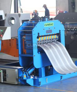Double pressing curve forming machine
