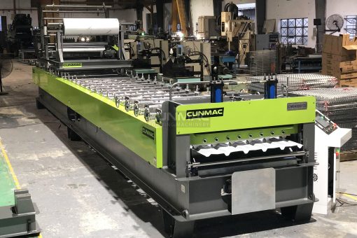 Laminated PE foam roll forming machine