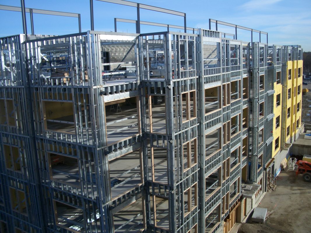 Cold-formed steel framing in mid-rise construction