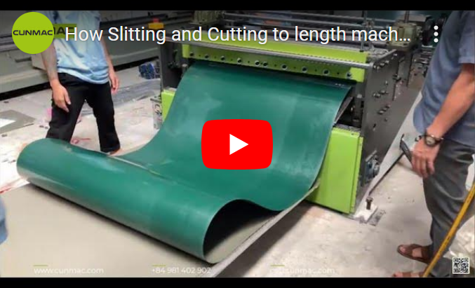 How Slitting and Cutting to length machine operates at customer's factory