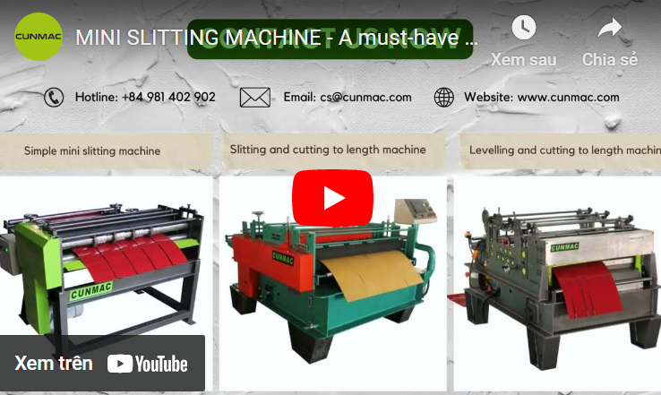 MINI SLITTING MACHINE - A must-have a machine for roof factories