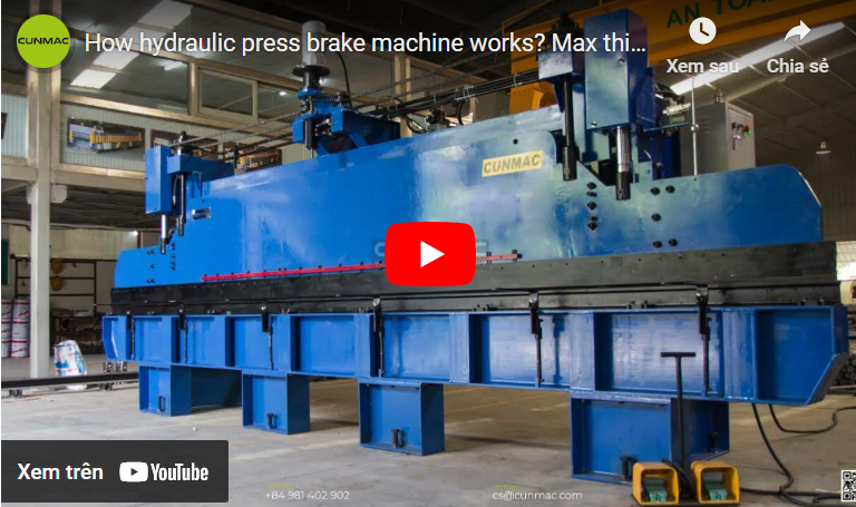 How hydraulic press brake machine works? Max thickness 1mm