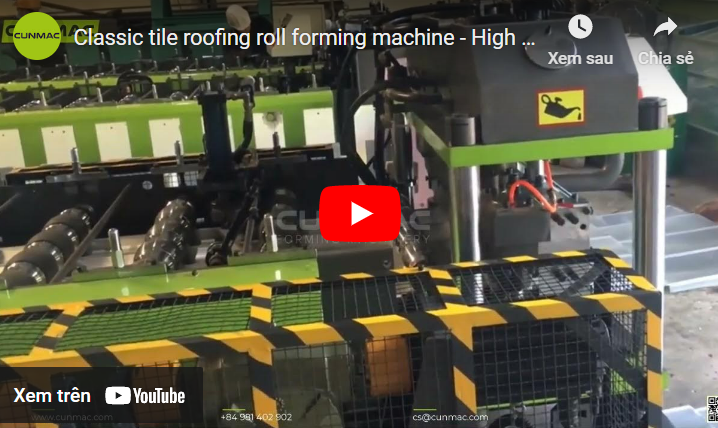 Classic tile roofing roll forming machine - High speed