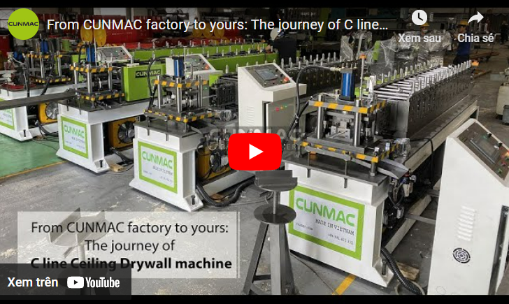 From CUNMAC factory to yours: The journey of C line Ceiling Drywall machine