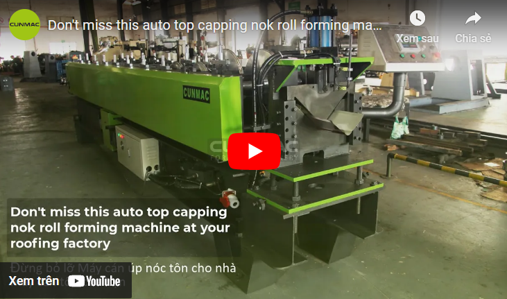 Don't miss this auto top capping nok roll forming machine at your roofing factory