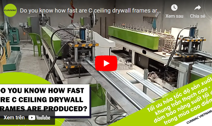 Do you know how fast are C ceiling drywall frames are produced?