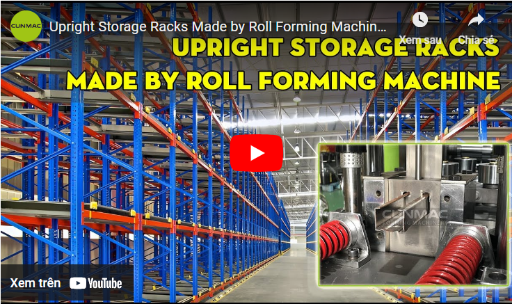 Upright Storage Racks Made by Roll Forming Machine