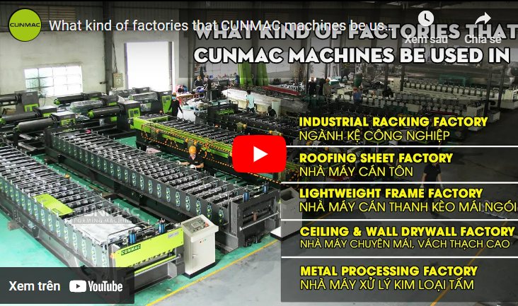What kind of factories that CUNMAC machines be used in?
