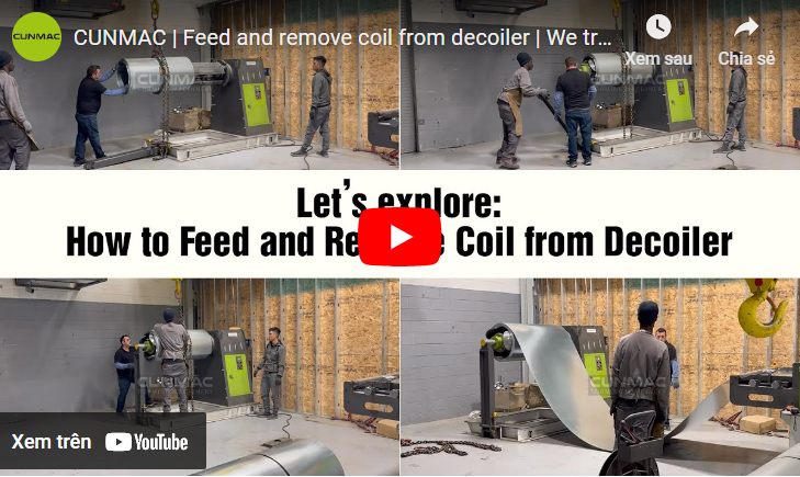 Feed and remove coil from decoiler | We traveled half of the world to shoot this video