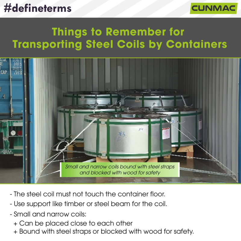 Steel coils demand careful handling during transportation