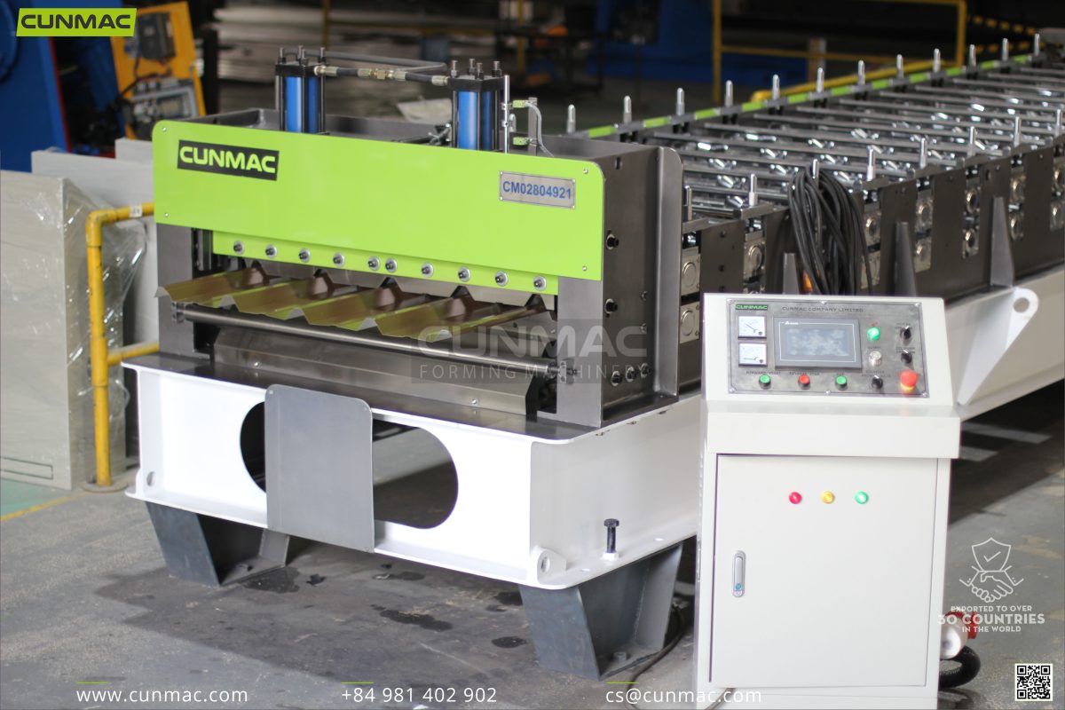 AG Panel Roll Forming Machine CUNMAC full view high-speed roofing line