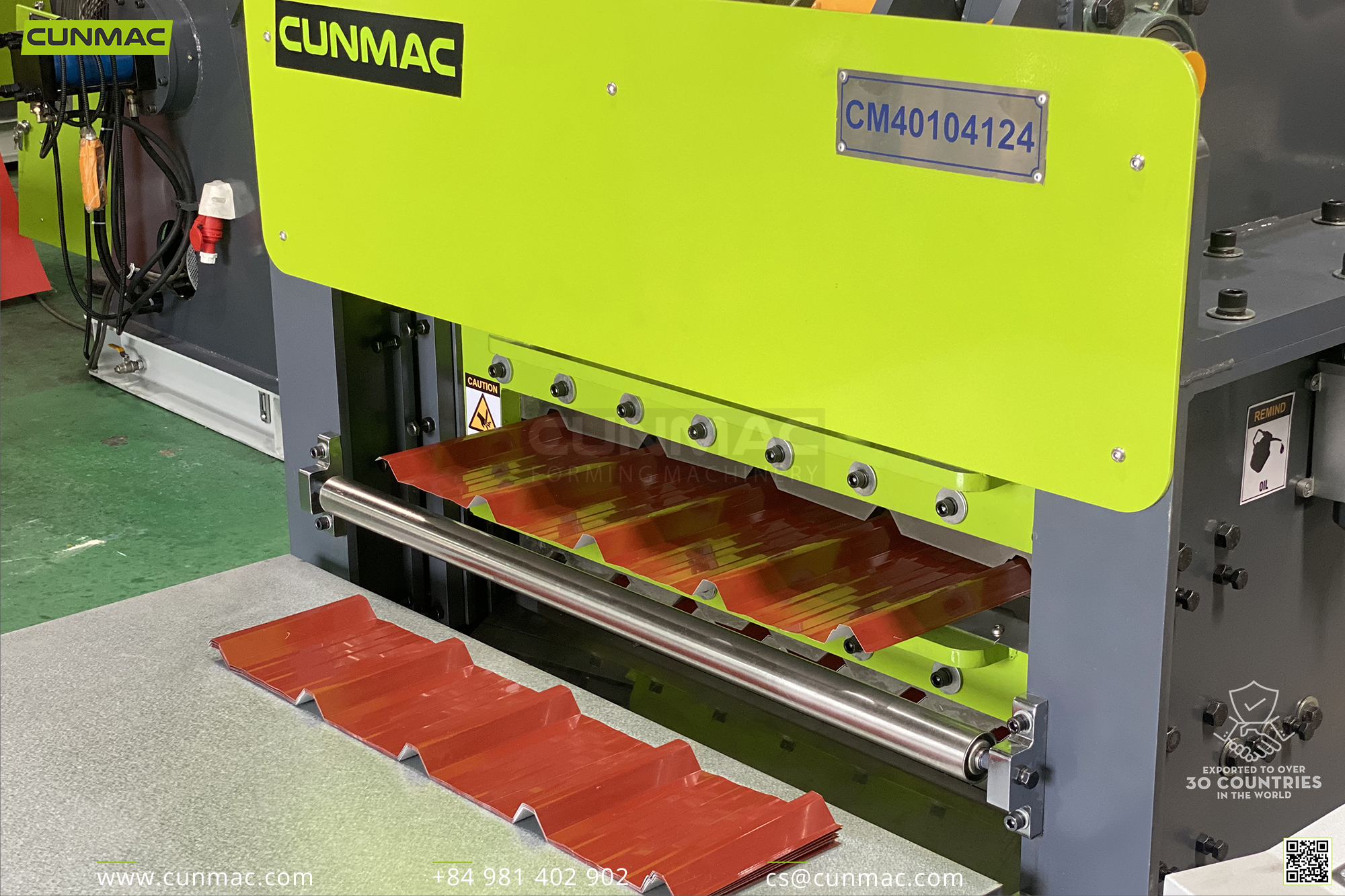 Automatic stacking system for roofing sheet production line