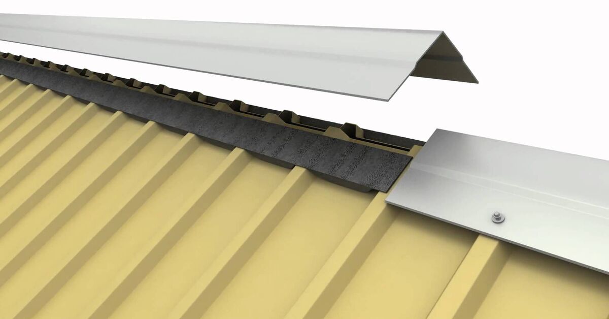 Capping roofing sheet