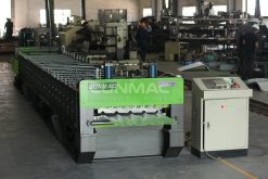 Trapezoidal/ Spandek/Trimdek/4 angles roofing roll forming machine