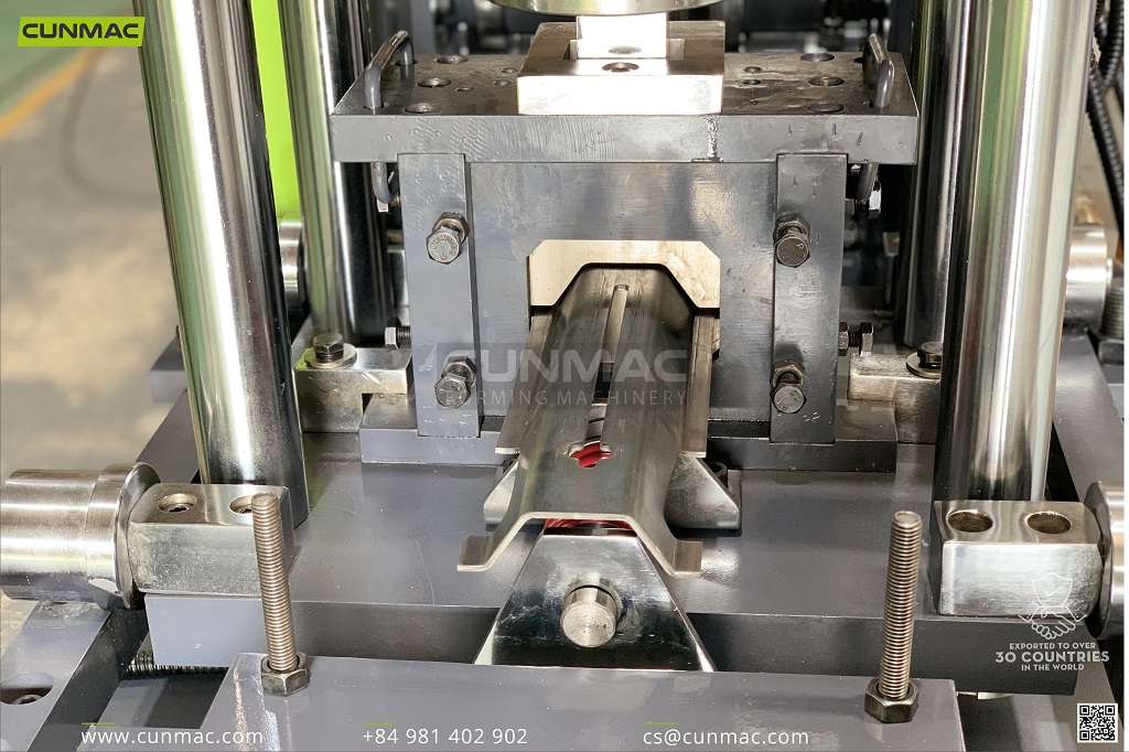 Channel roll forming machine with punching function - CUNMAC Vietnam