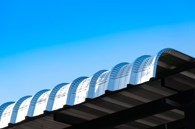 Crimping curved roofing