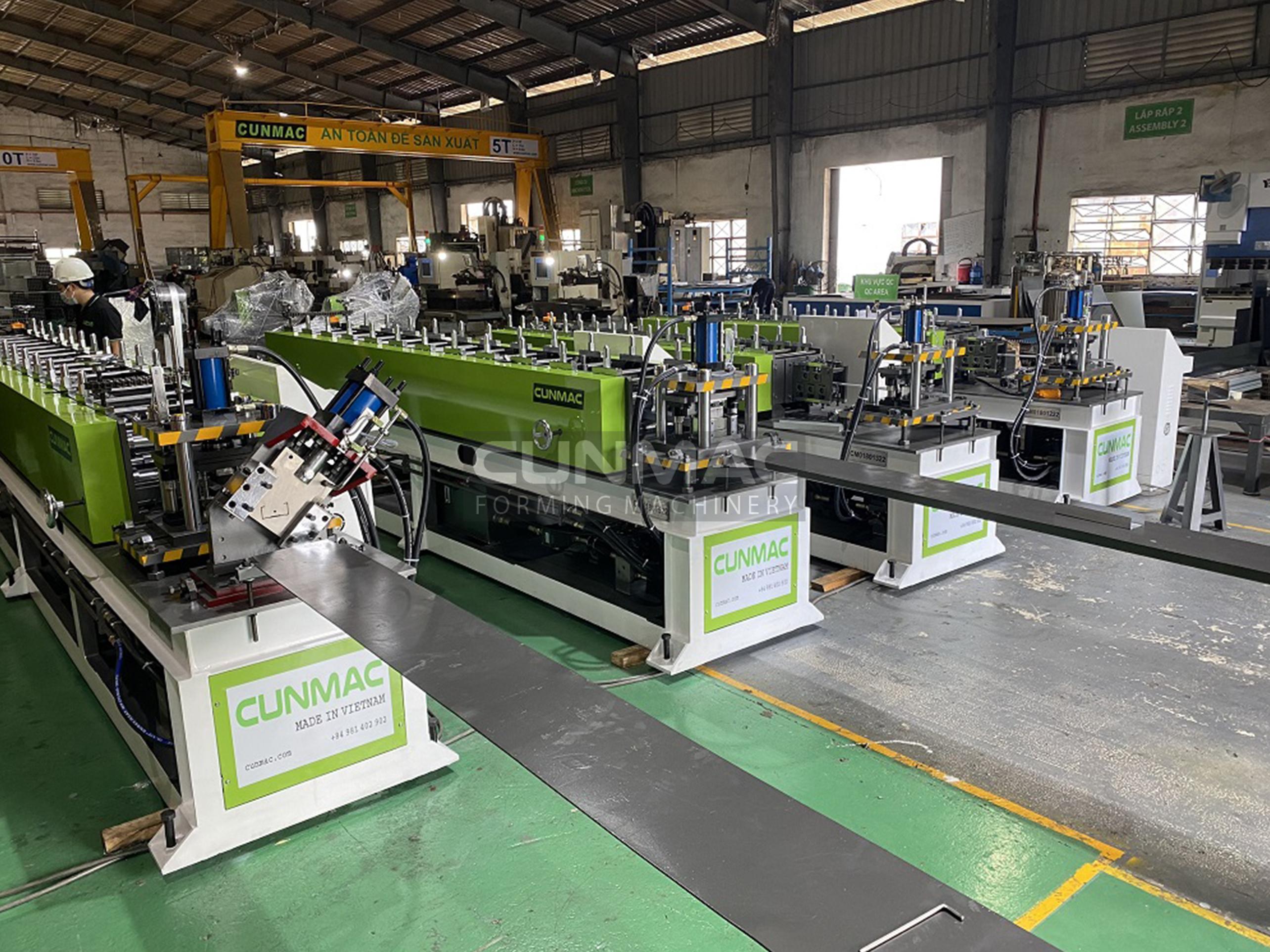 Full set of C ceiling/C line and Wall cladding frame roll forming machines to our customer