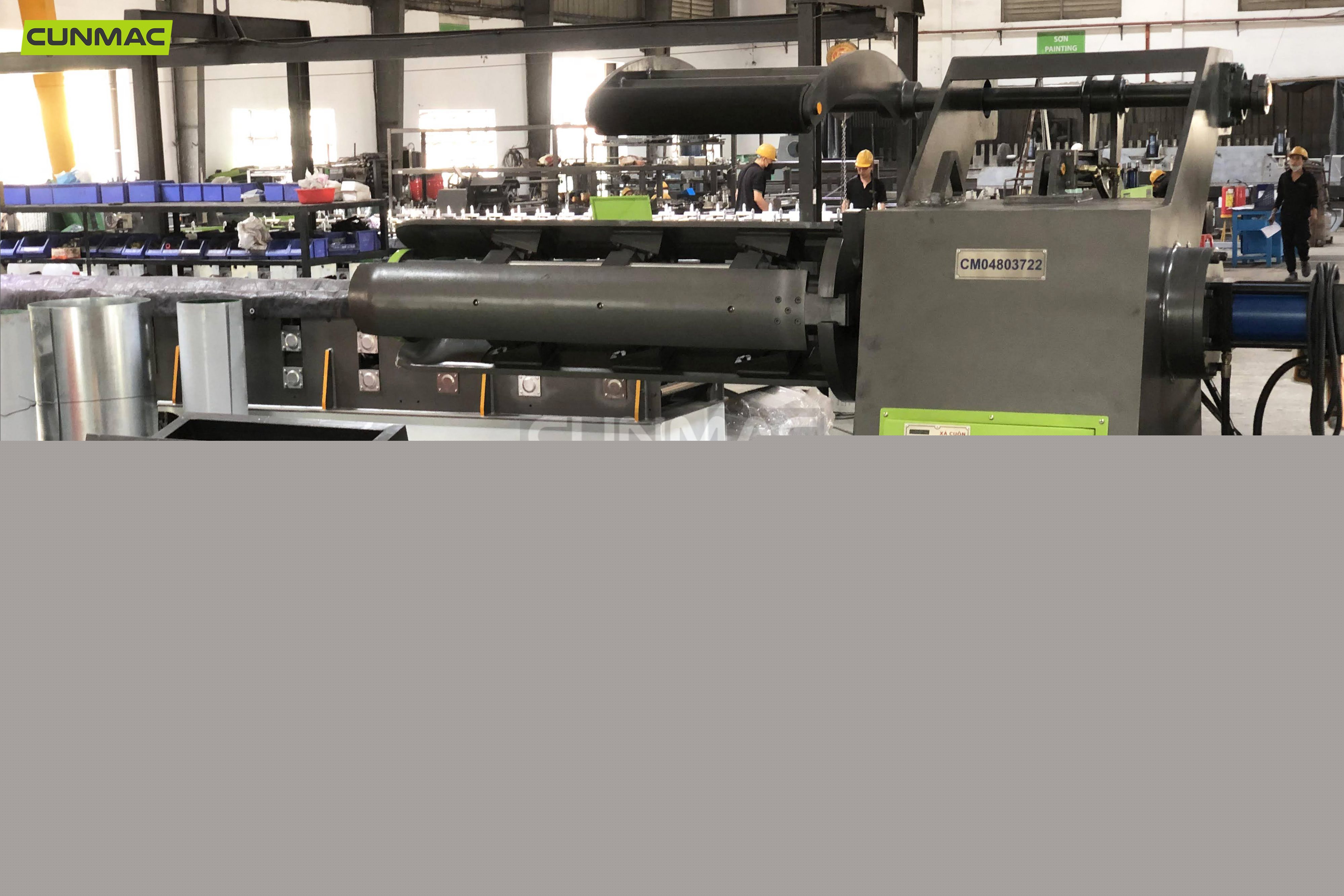 Delivering a set of Auto decoiler/uncoiler with pressing arm to our customer